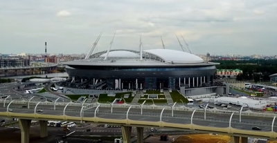 FIFA pietariin St petersburg stadium pietari venäjä jalkapallon em-kisat Krestovsky Stadium