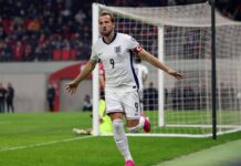 Englannin joukkue jalkapallon MM-kisoihin 2026 Englannin Harry Kane